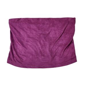 Project Social T Urban Outfitters burgundy faux suede tube top size small